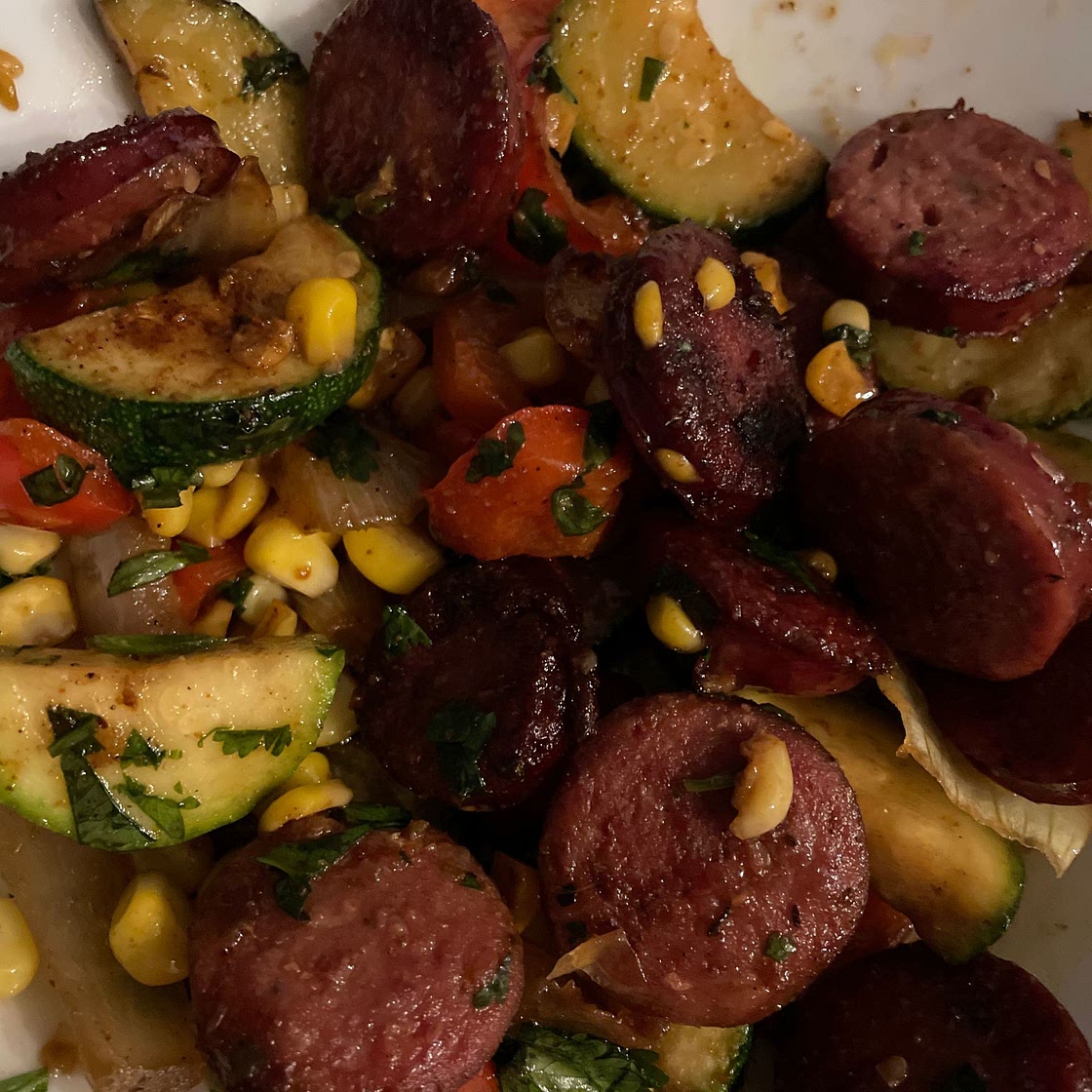 Sausage and Veggies Skillet - 30 Minute, One-Pan Meal
