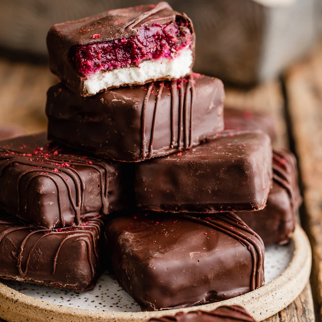 dark chocolate raspberry bara