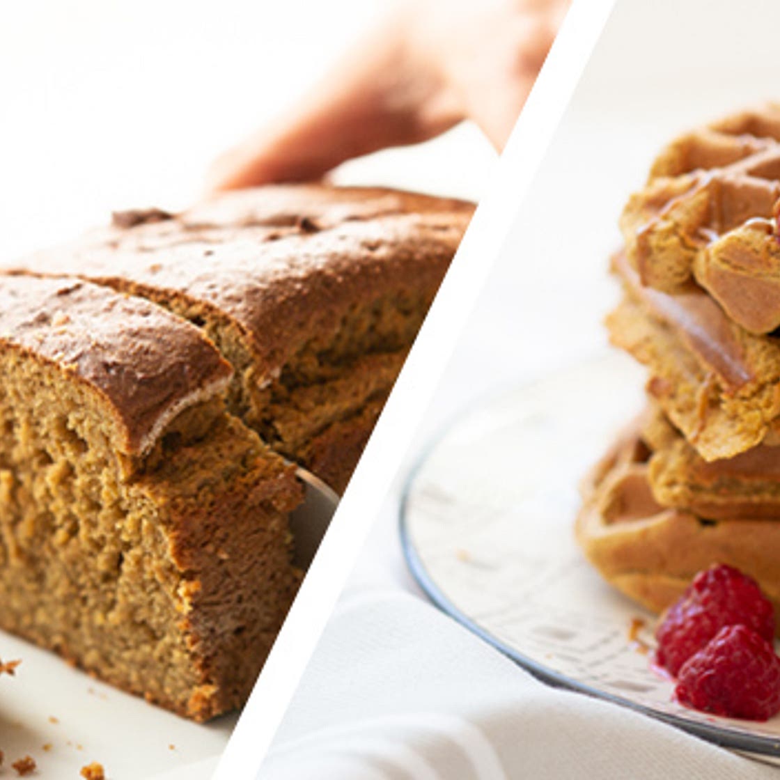 PAIN VEGAN  Banana bread et gaufres protéinées (fitness)