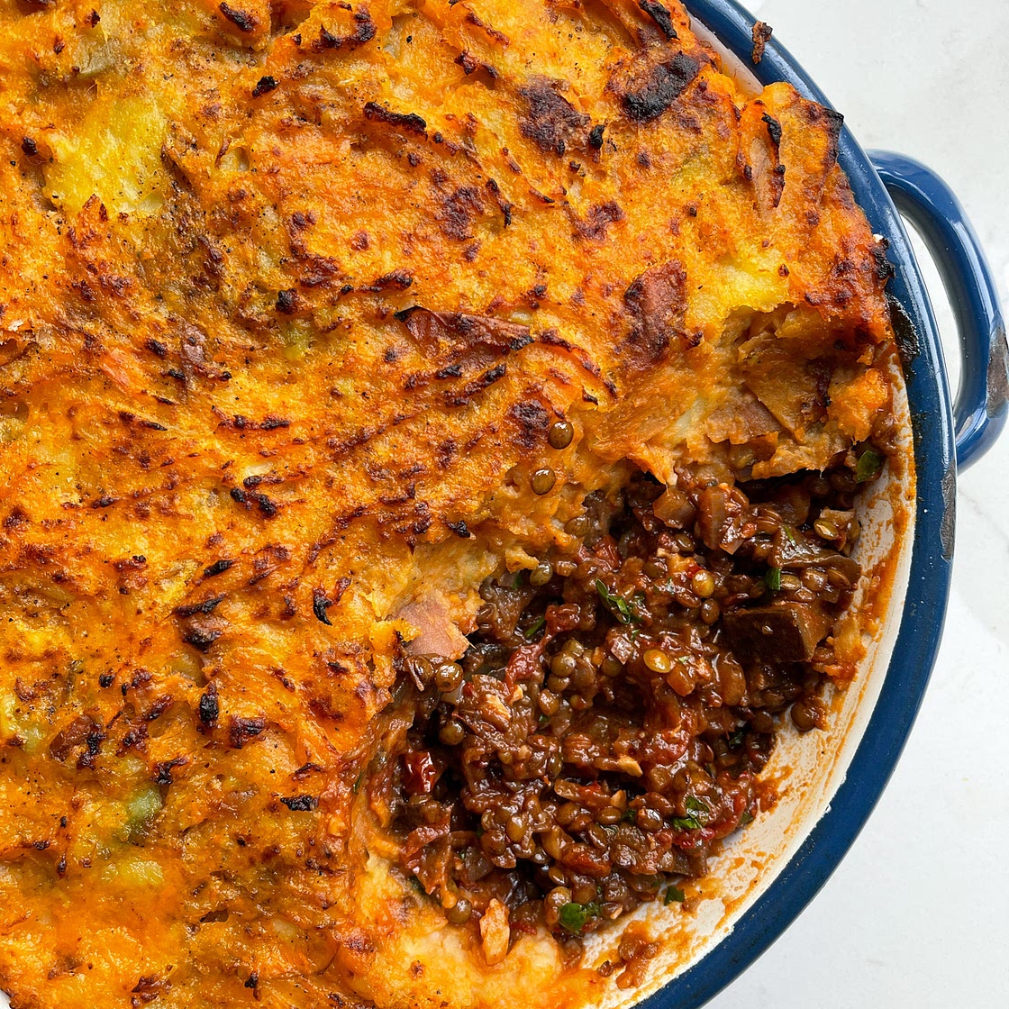 Aubergine And Lentil Shepherd's Pie