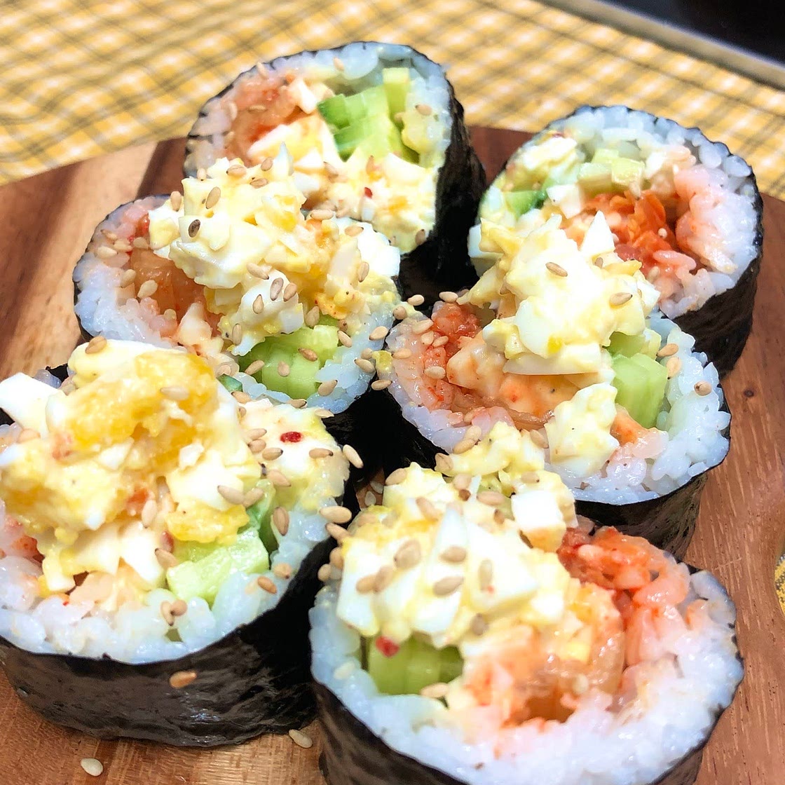 Egg Mayo Kimchi Roll