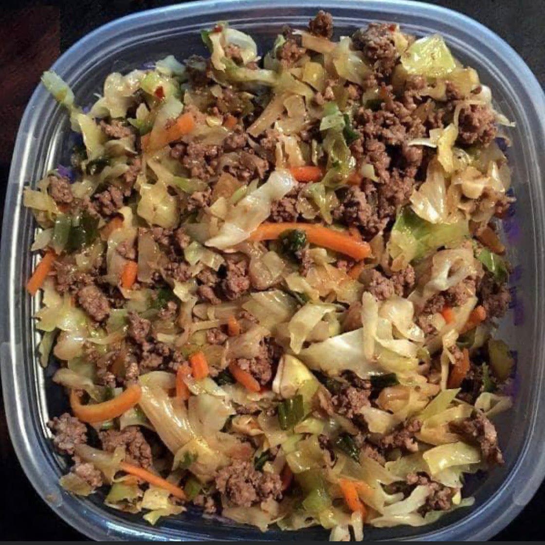 Low carb slaw (beef or turkey)