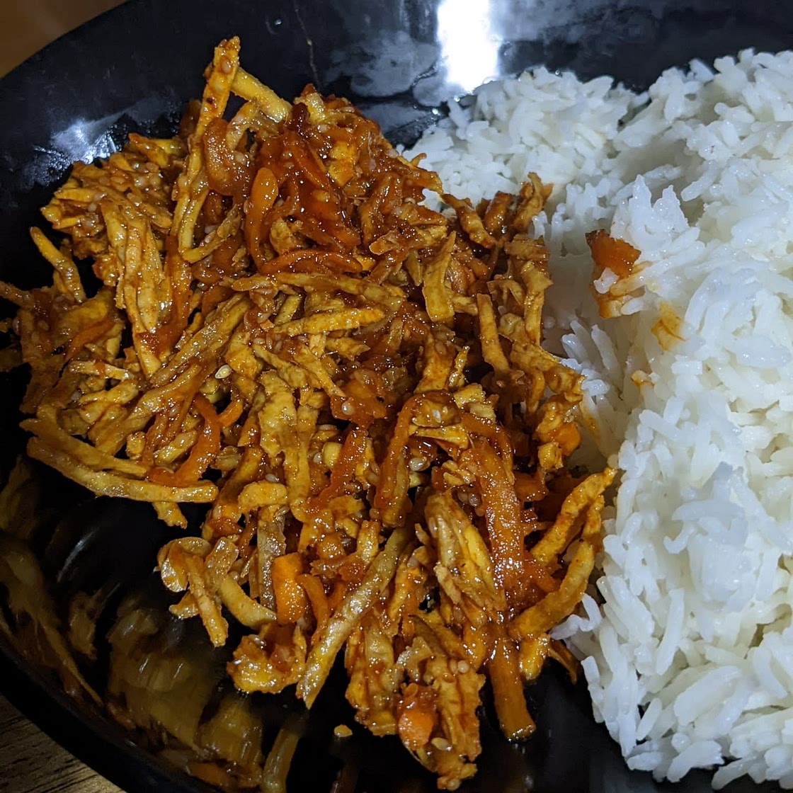 Shredded Tofu Bulgogi Rice Bowl