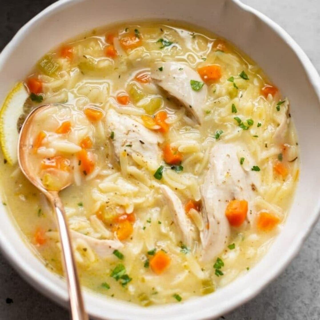 Lemon Chicken Orzo Soup Recipe