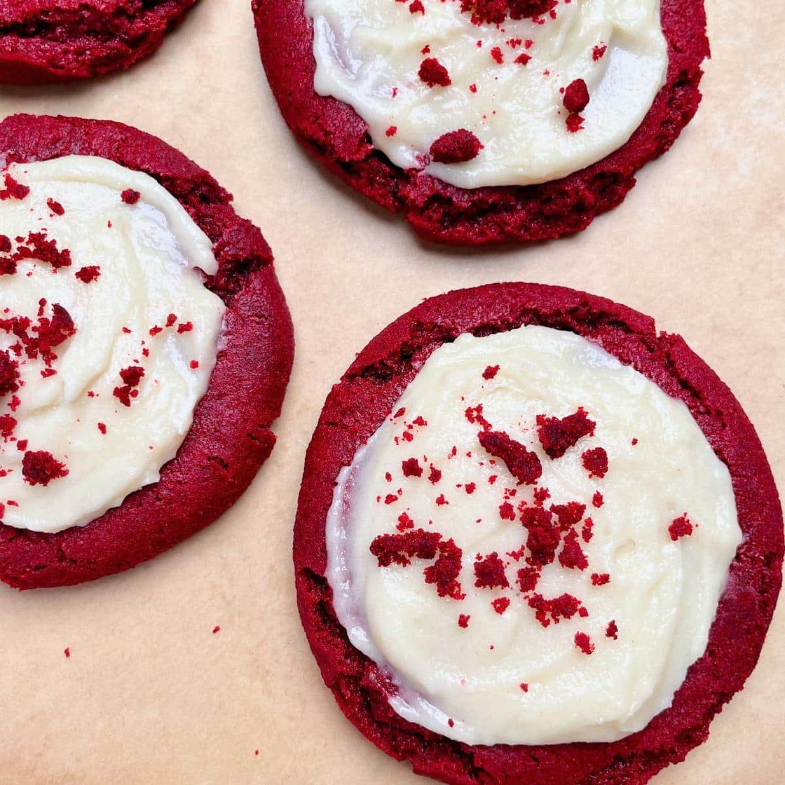 Vegan Red Velvet Cookies