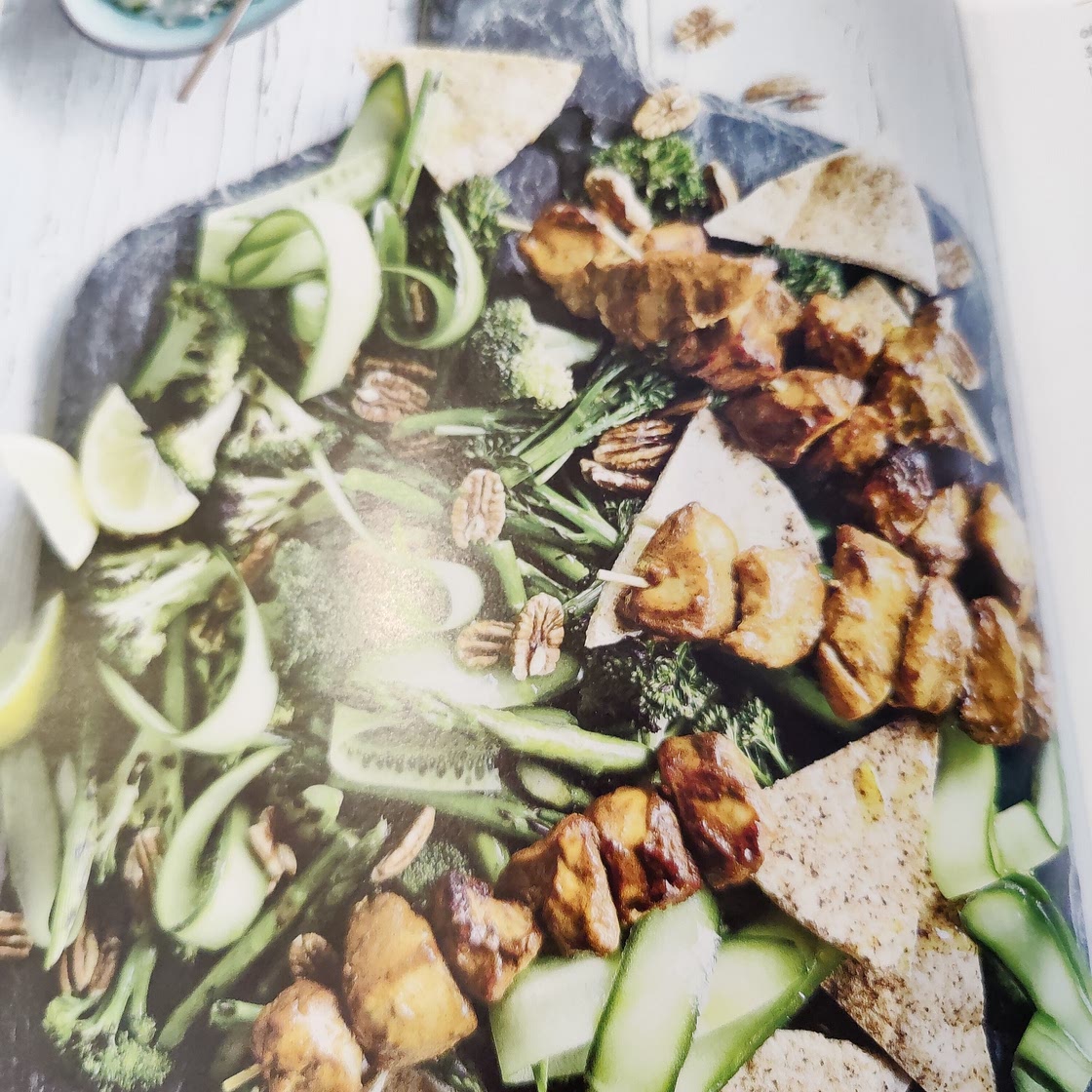 Tandoori chicken with grilled vegetable salad - CSIRO Low Carb