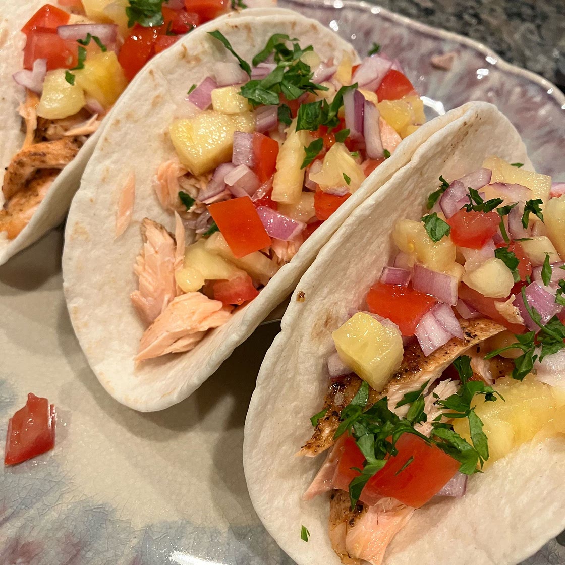 Blackened Salmon Tacos