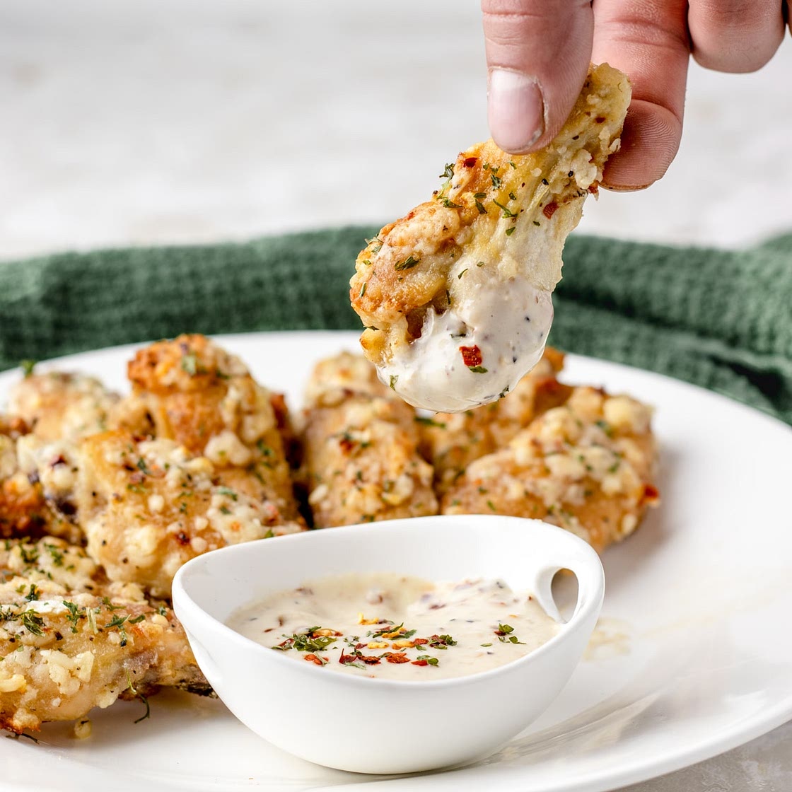 Garlic Butter Parmesan Wings