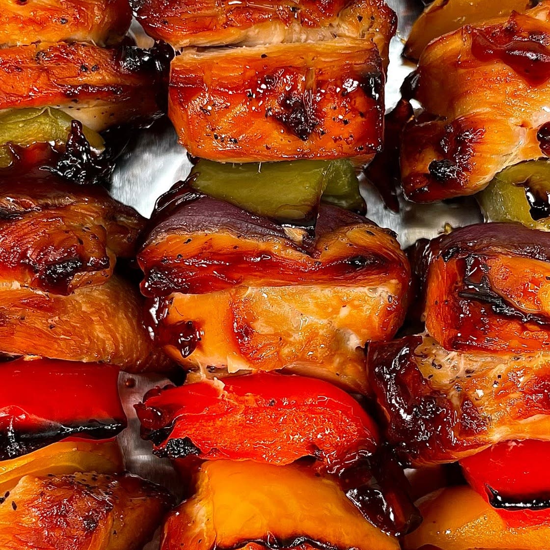 Oven “Grilled” Chicken Kebabs
