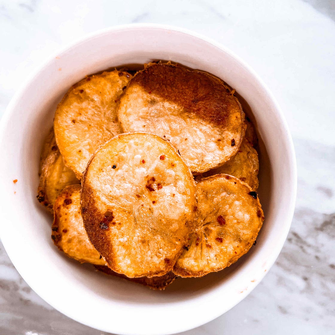 Gesunde Kartoffelchips 