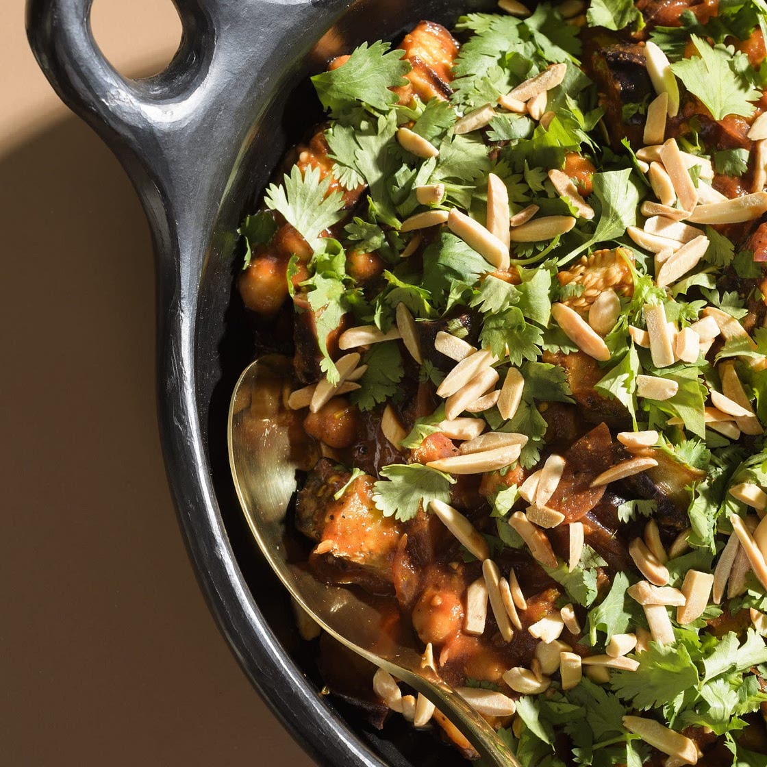 Lebanese Eggplant & Chickpea Stew