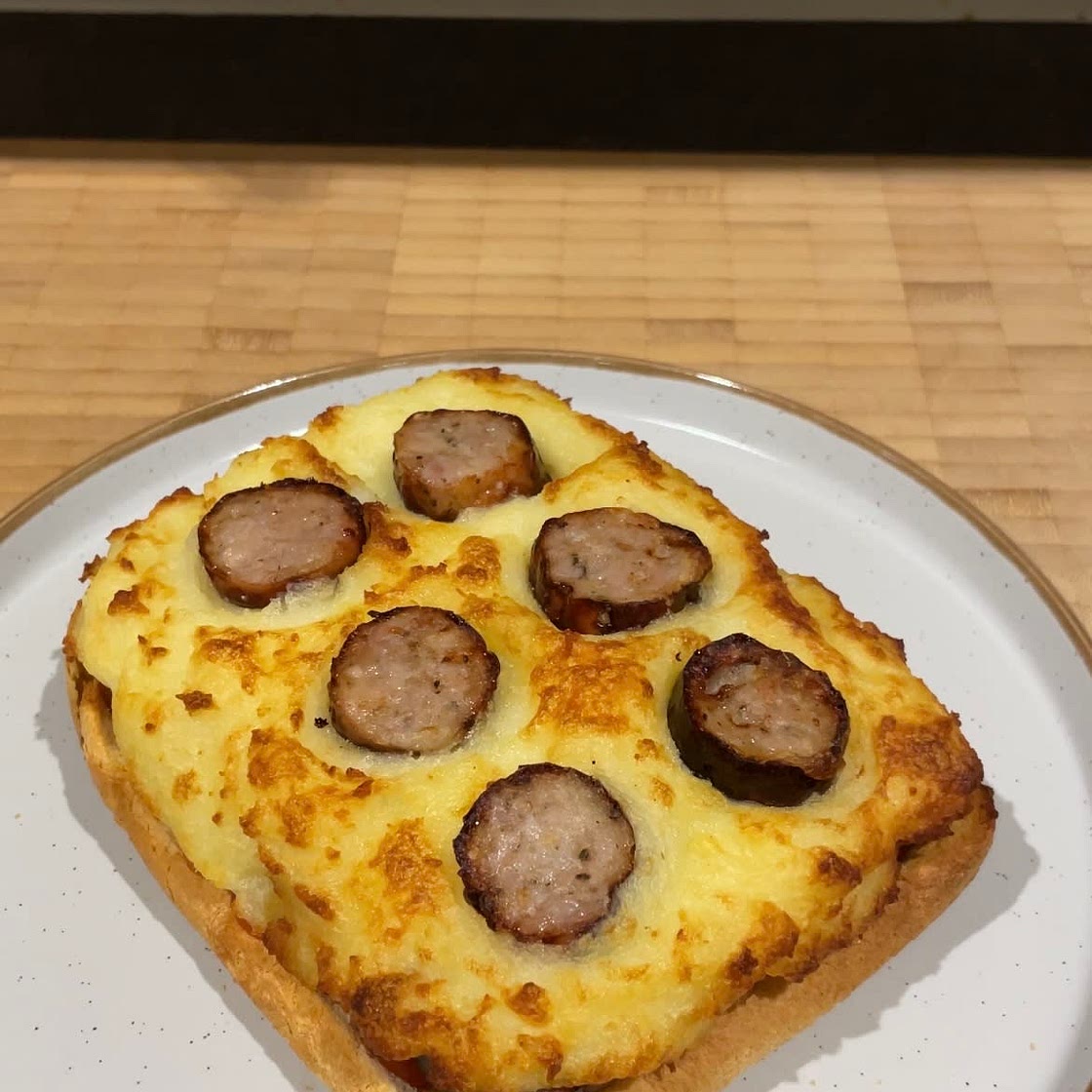 Sausage & Mash Toast