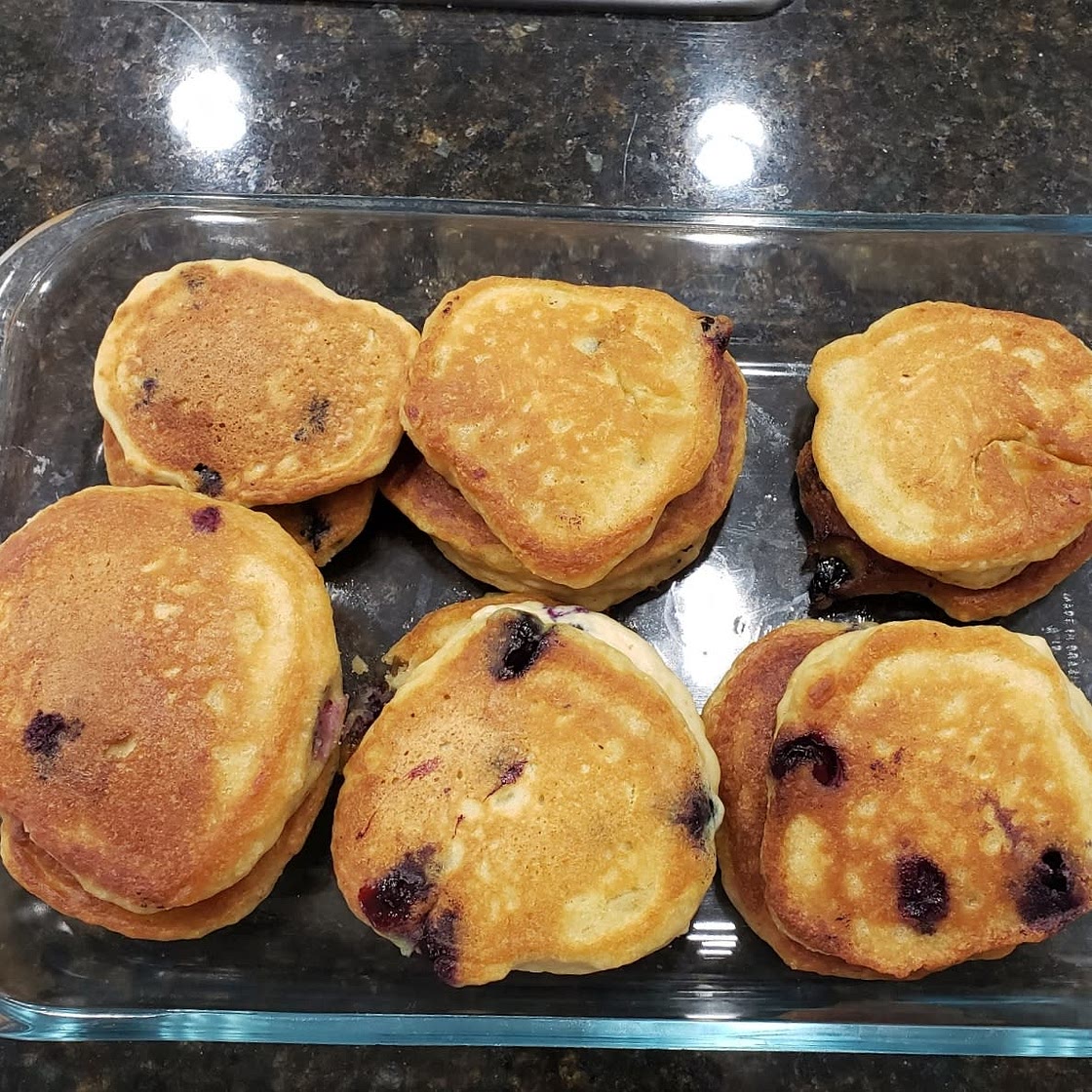 Vegan Lemon Blueberry Pancakes