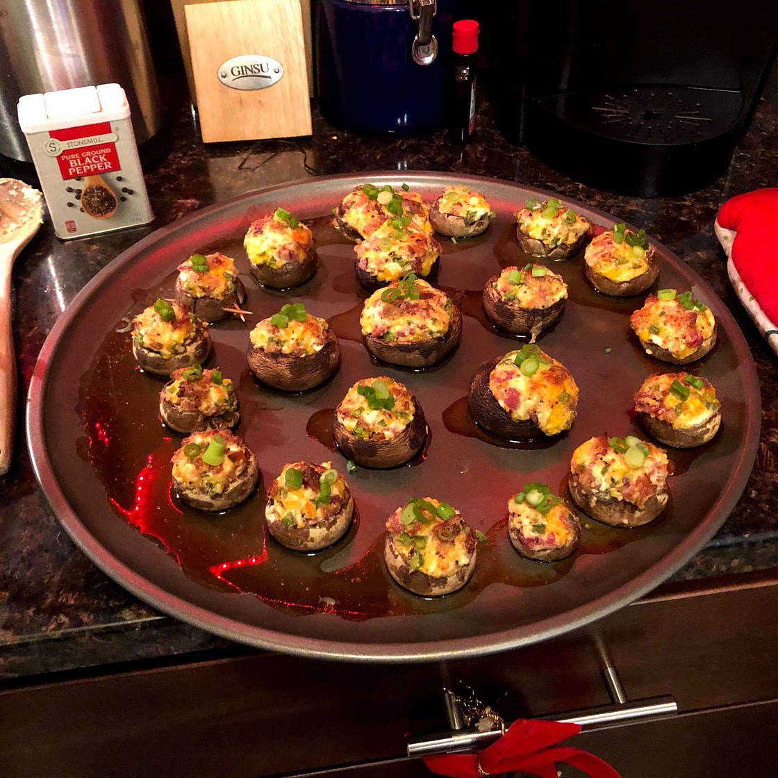 Jalapeño Popper Stuffed Mushrooms