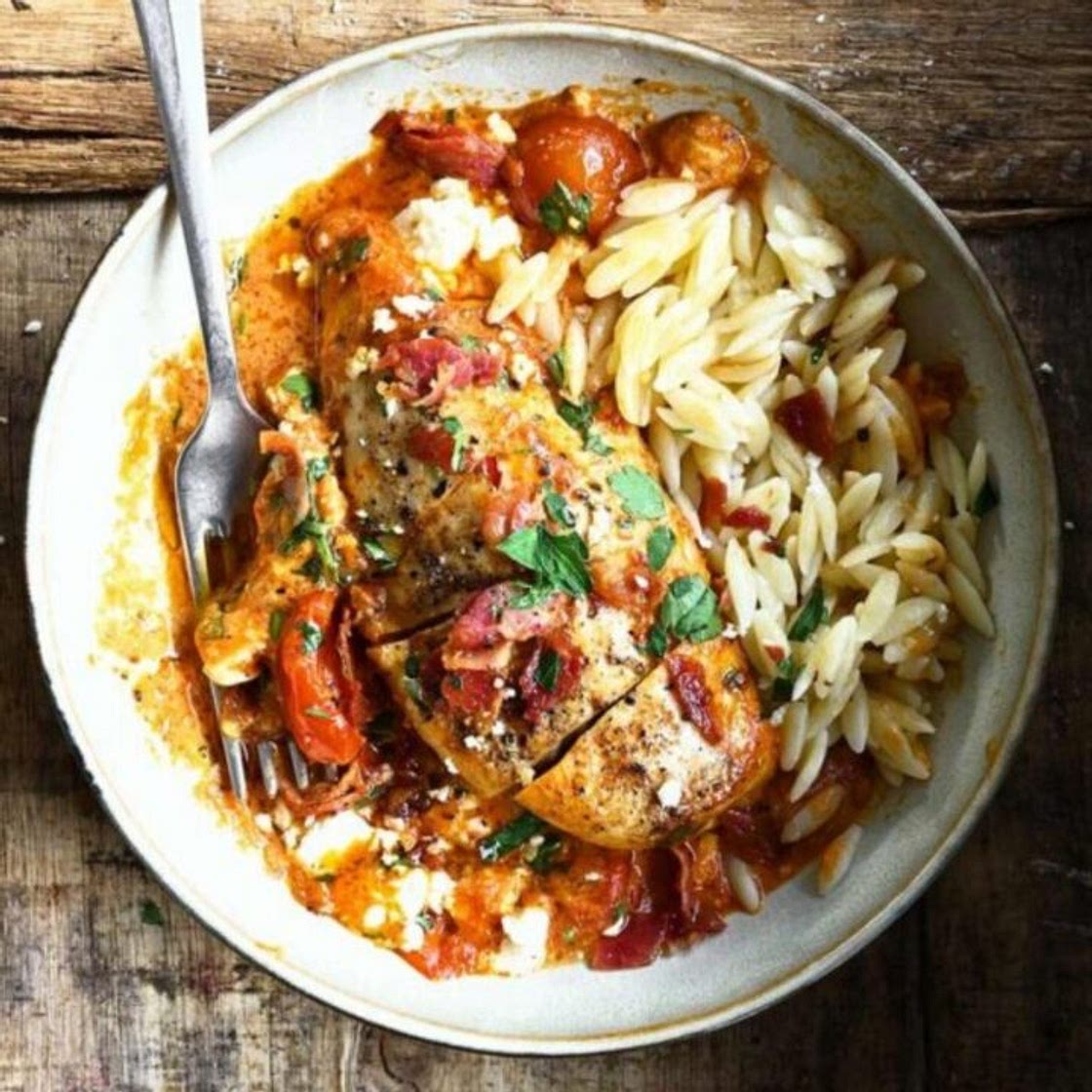 Creamy Tomato Chicken recipe with Feta