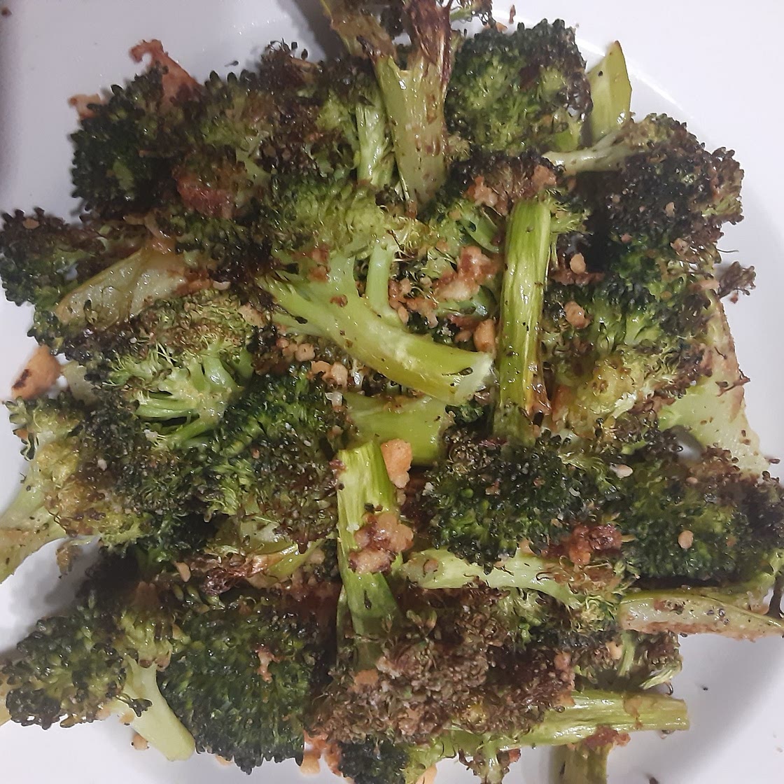 Roasted Broccoli with Lemon Zest and Parmesan Cheese