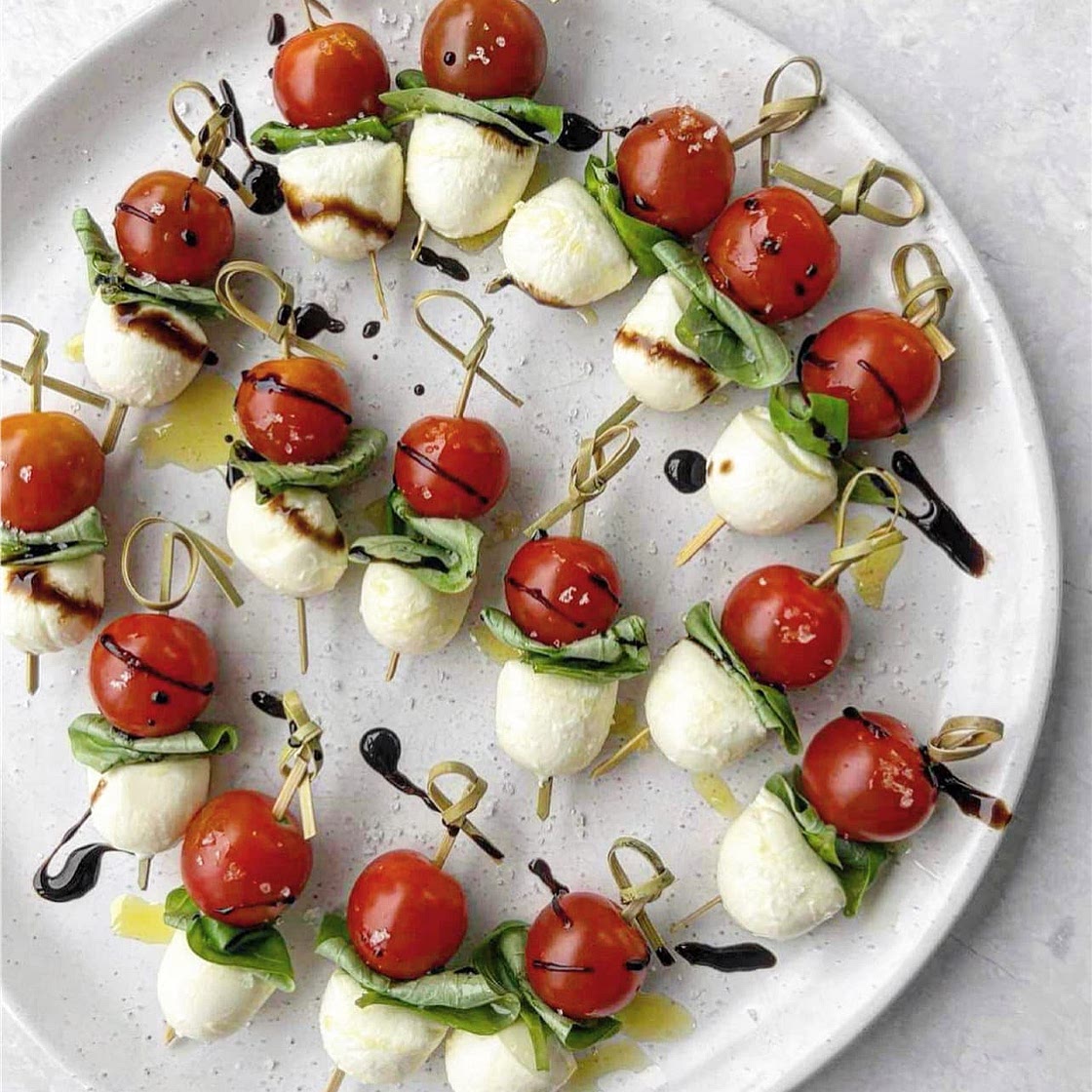 10-Minute Caprese Salad Skewer Appetiser