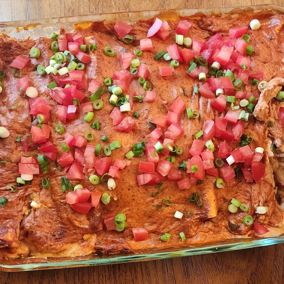 Easy Chicken & Cheese Enchiladas