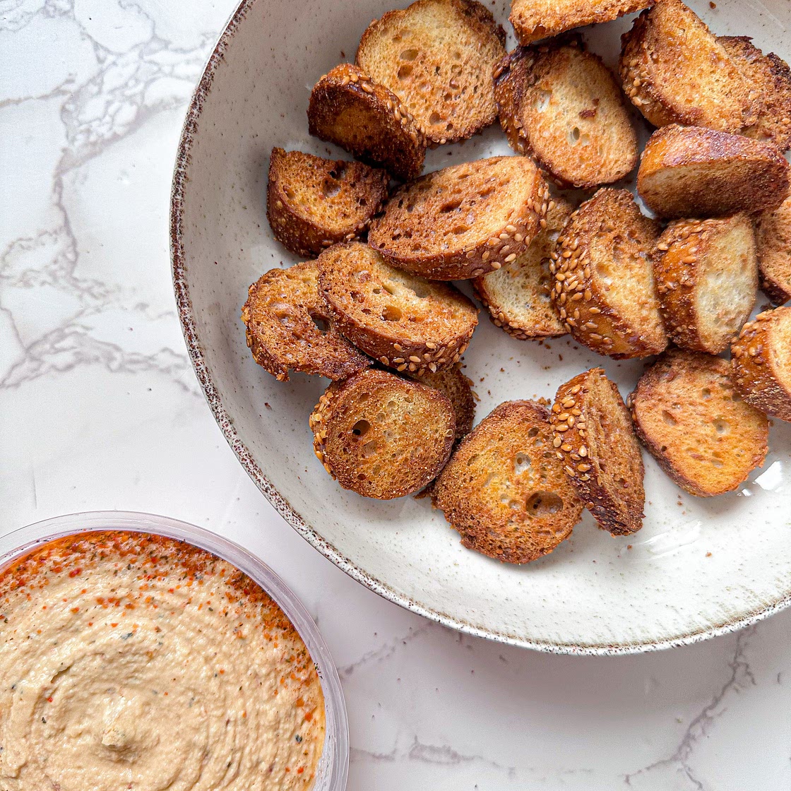 Air Fryer Bagel Chips