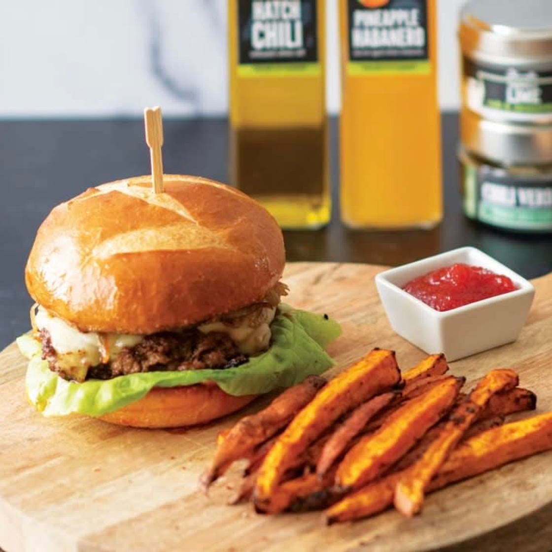 Burgers + fries