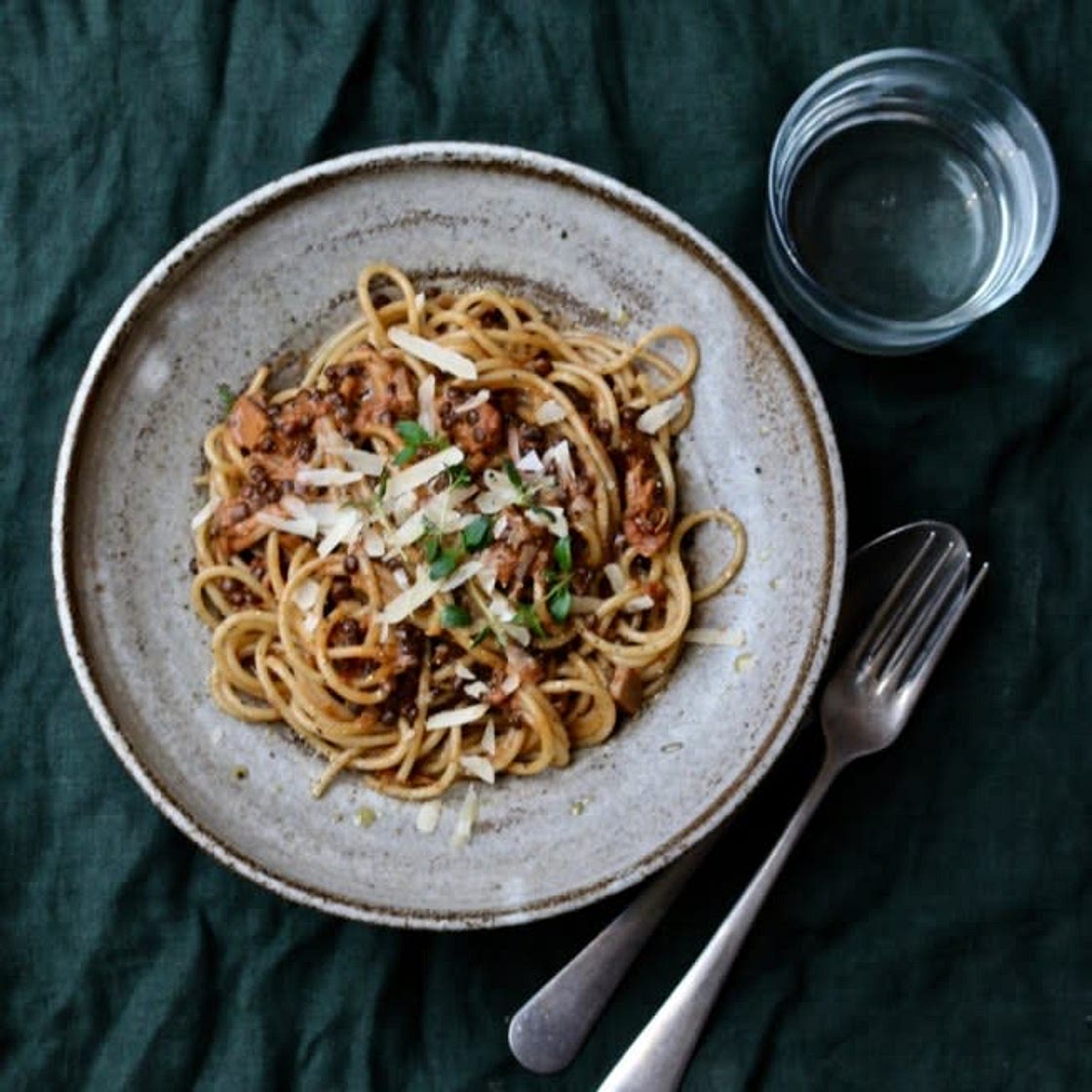 Vegansk belugabolognese