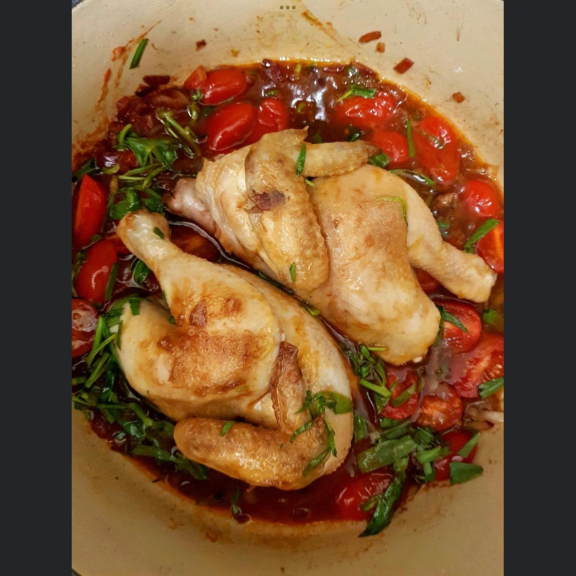 Цыпленок с помидорами