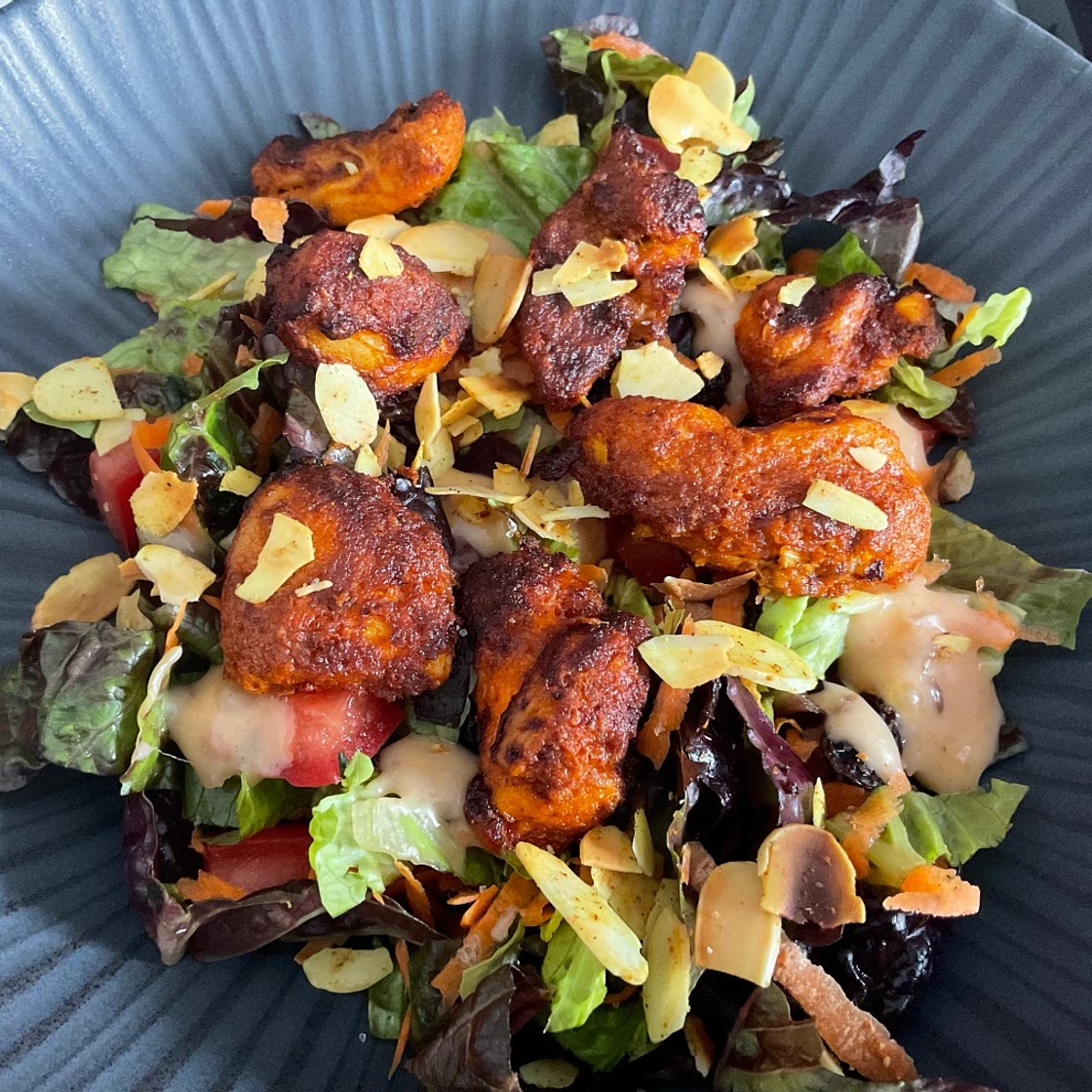 Tandoori Chicken Salad with a Mango Dressing