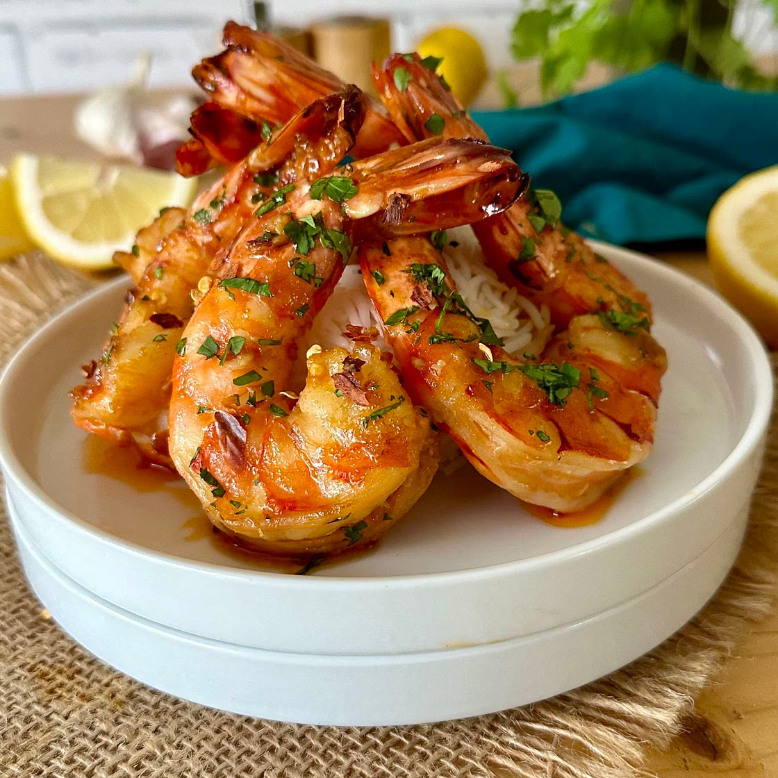 Spicy Garlic Prawns