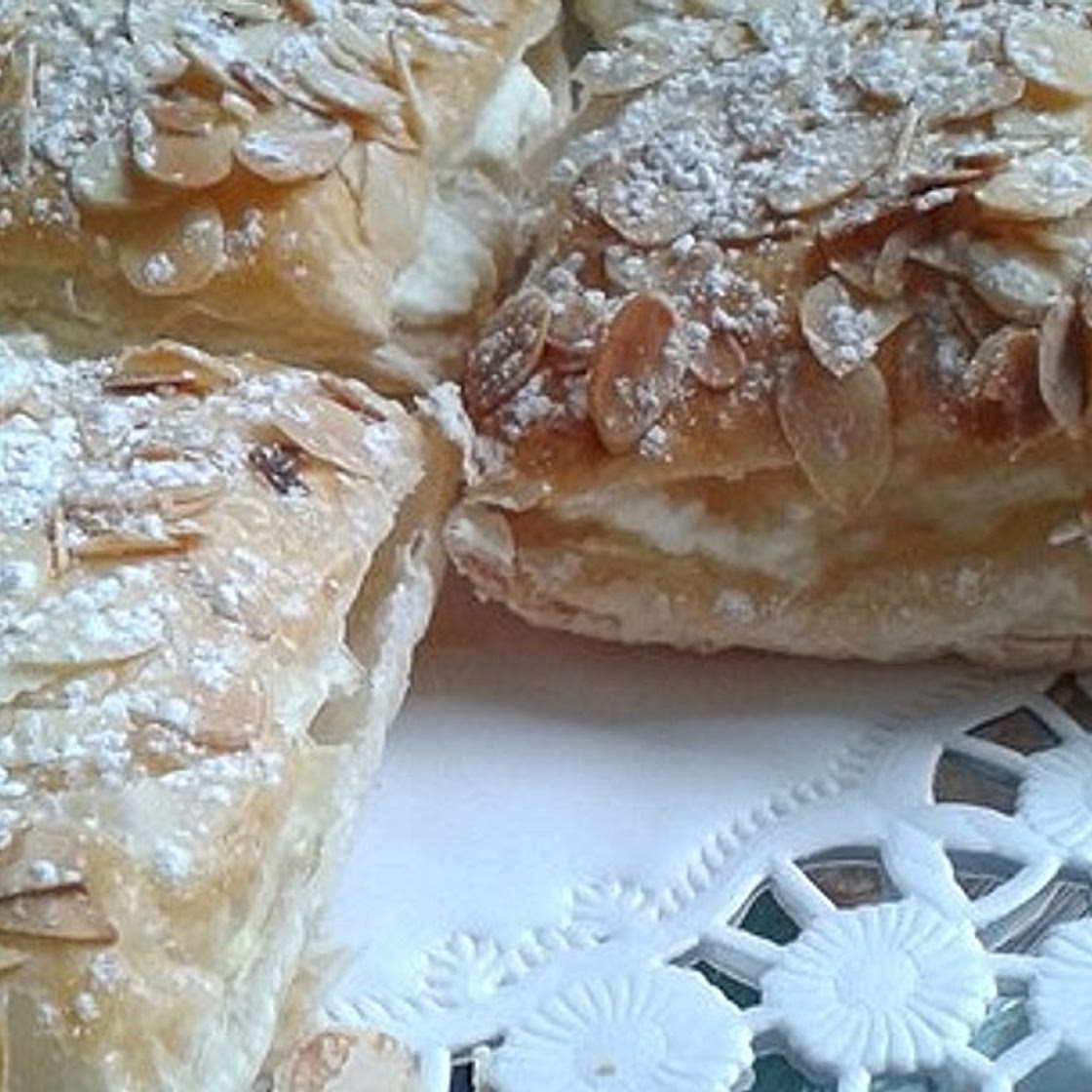 Schnelle Blätterteig - Vanille - Teilchen