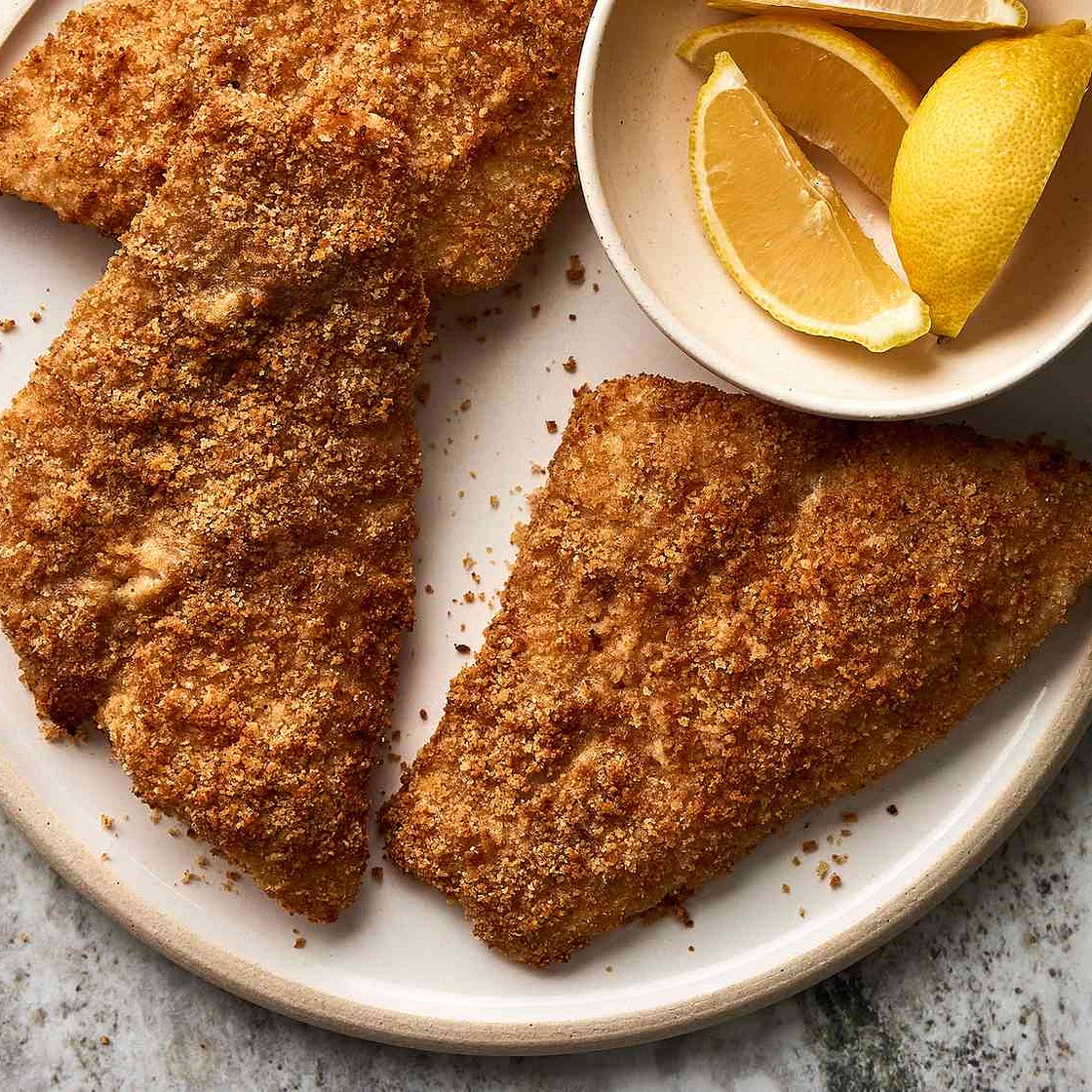 Air-Fried Crumbed Fish