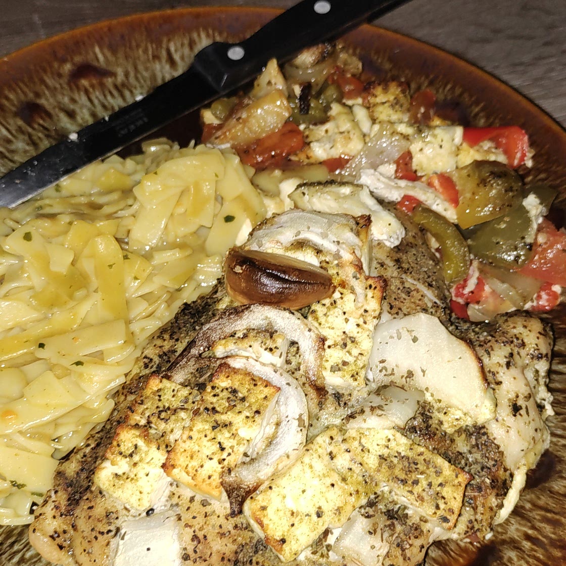 Bell Pepper Chicken with Feta