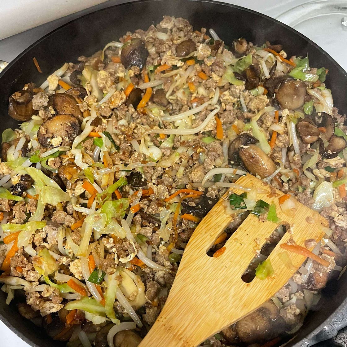 LOW-CARB EASY TO MAKE EGG ROLL IN A BOWL