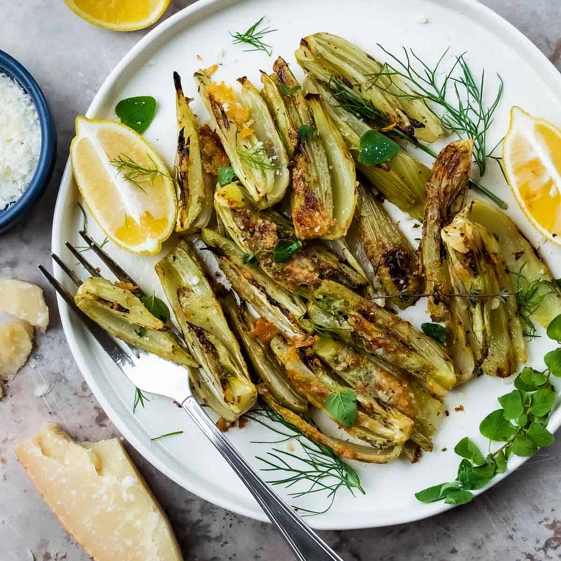 Roasted Fennel with Parmigiano Cheese