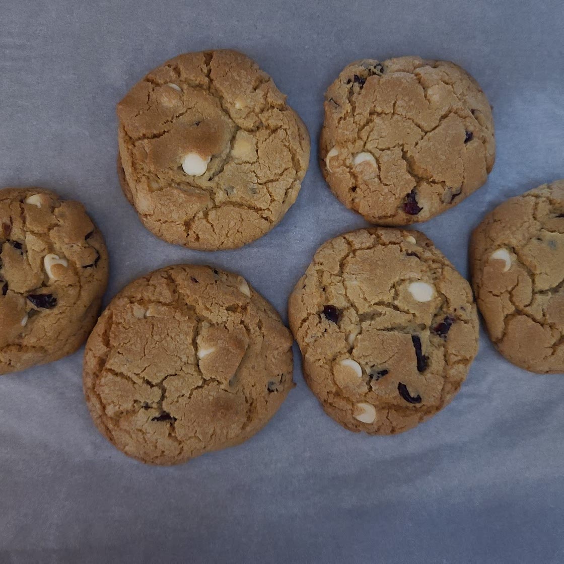 Soft and Chewy White Chocolate Cranberry Cookies
