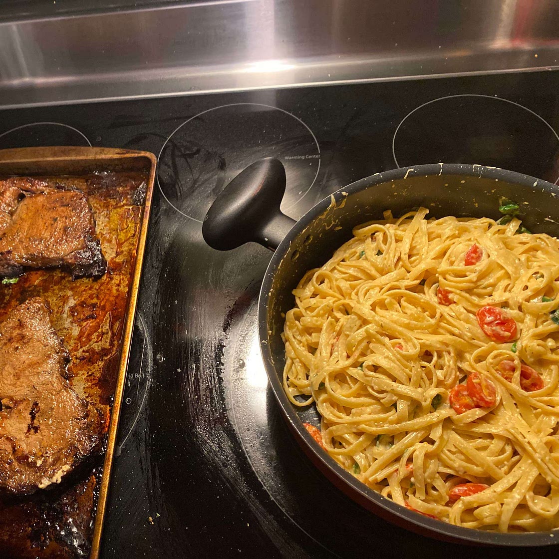 Creamy Steak Fettuccine