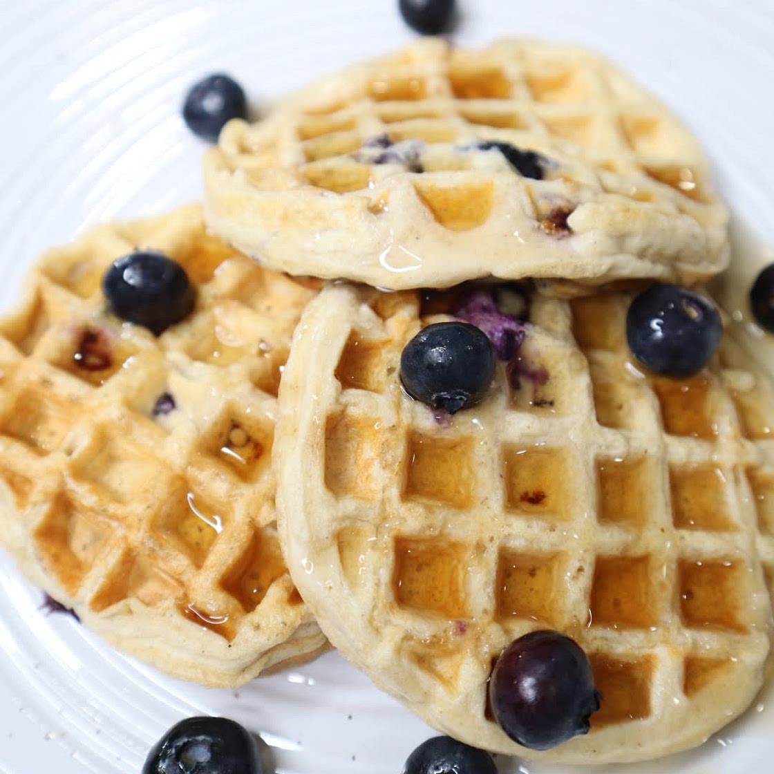 Protein Blueberry Eggo Waffles