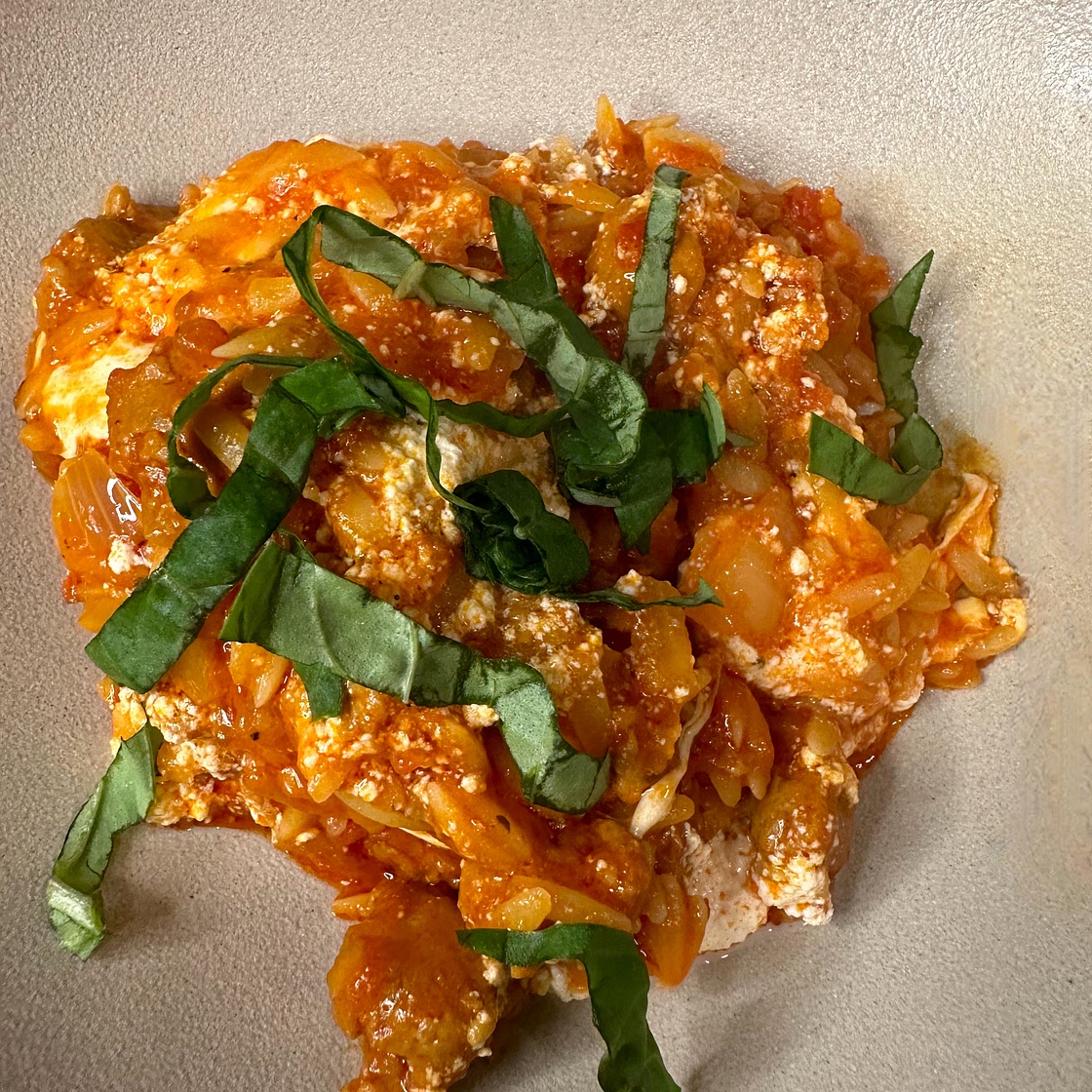 One Pan Deconstructed Lasagna Orzo