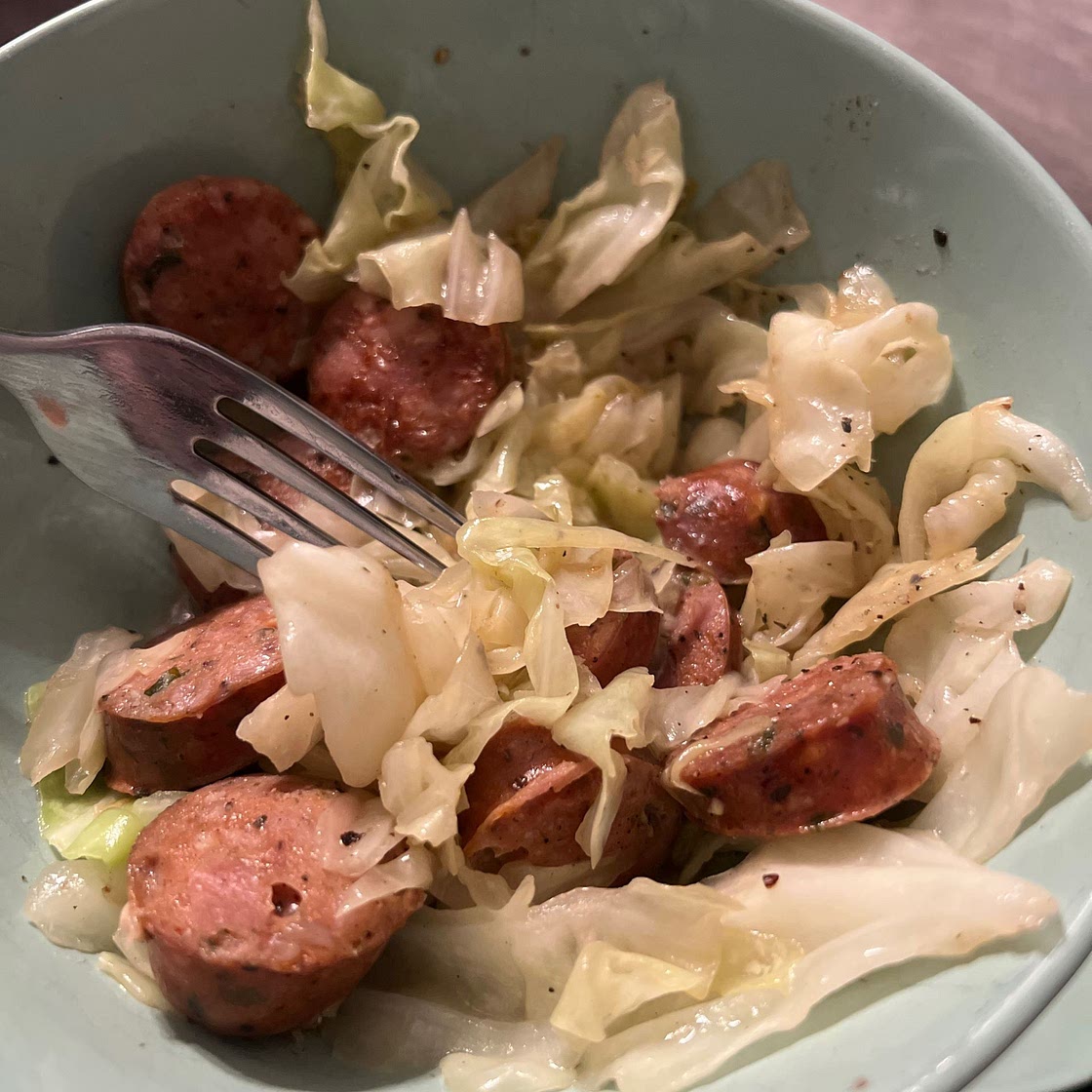 Easy Sausage & Cabbage Skillet