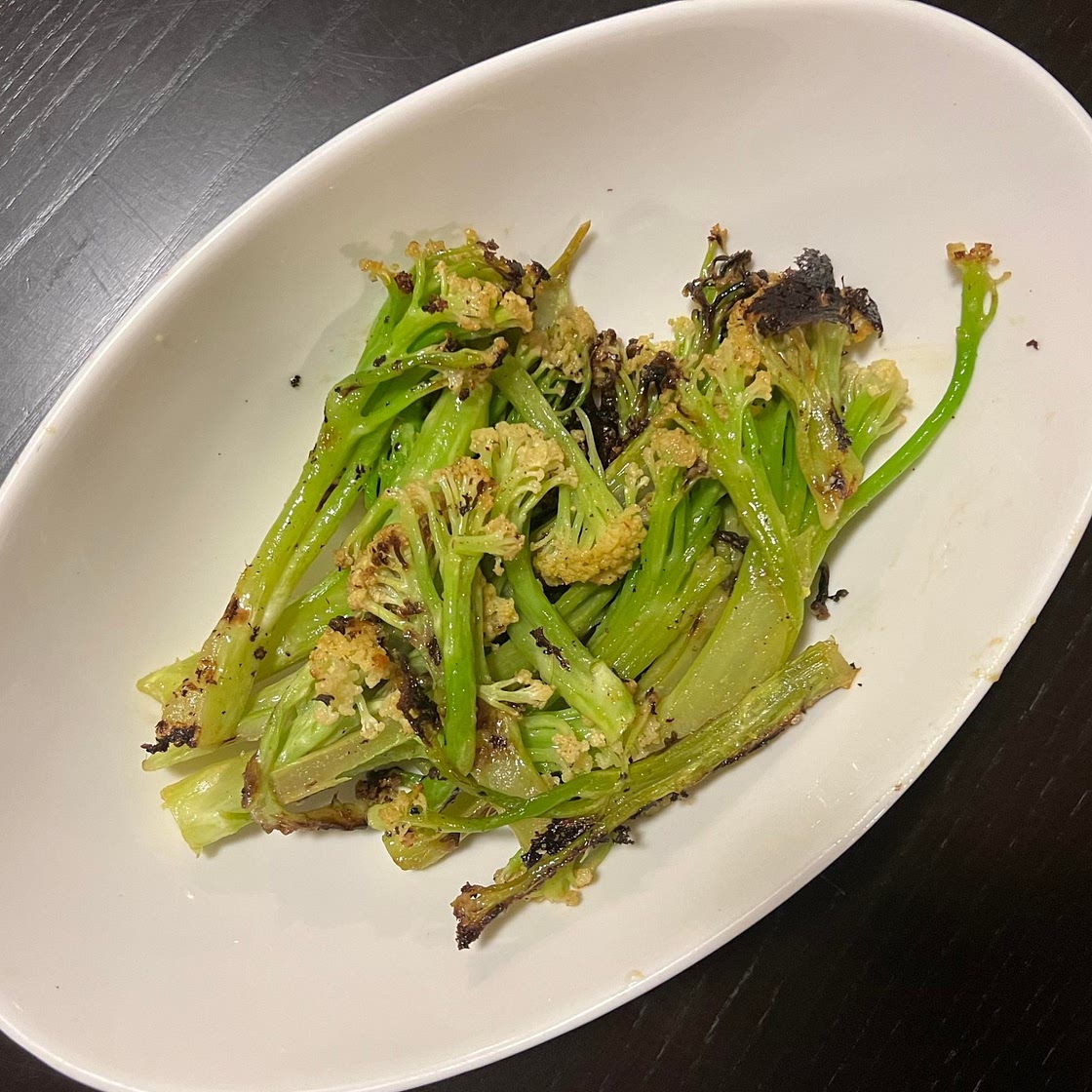 Miso Braised Baby Cauliflower (or broccolini)