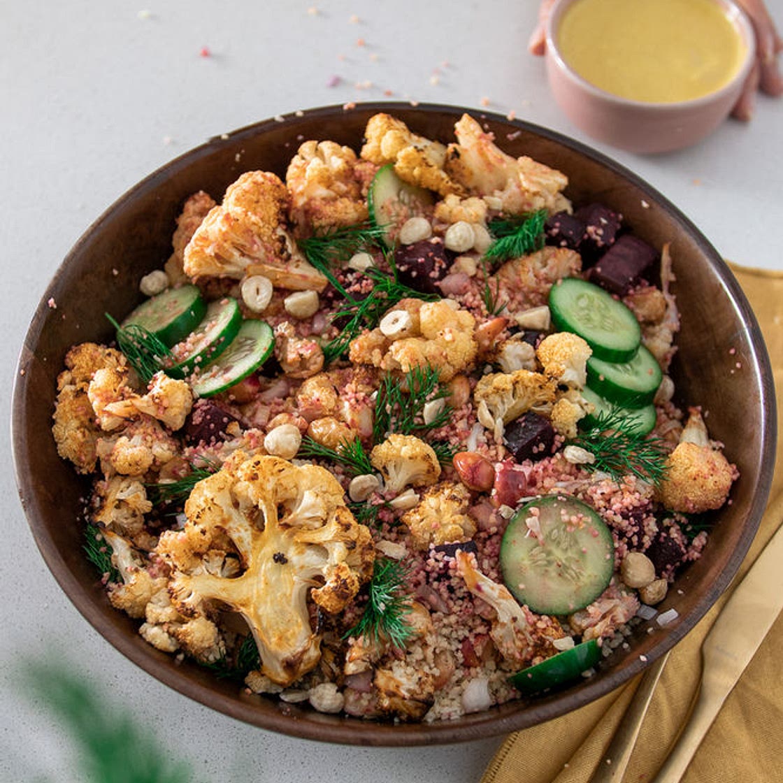 HARISSA CAULI & BEETROOT SALAD