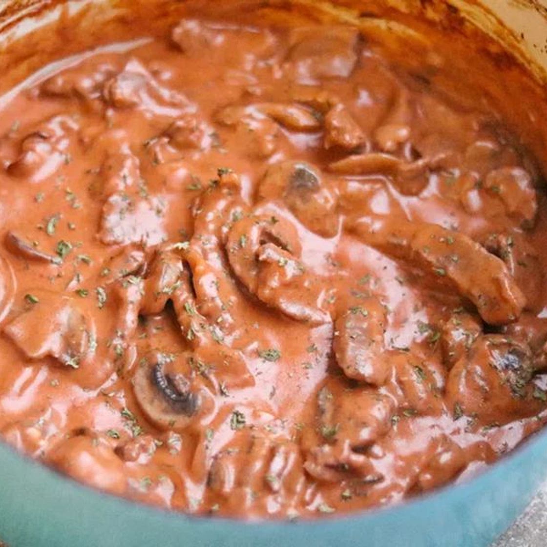 Oven-Baked Beef Stroganoff