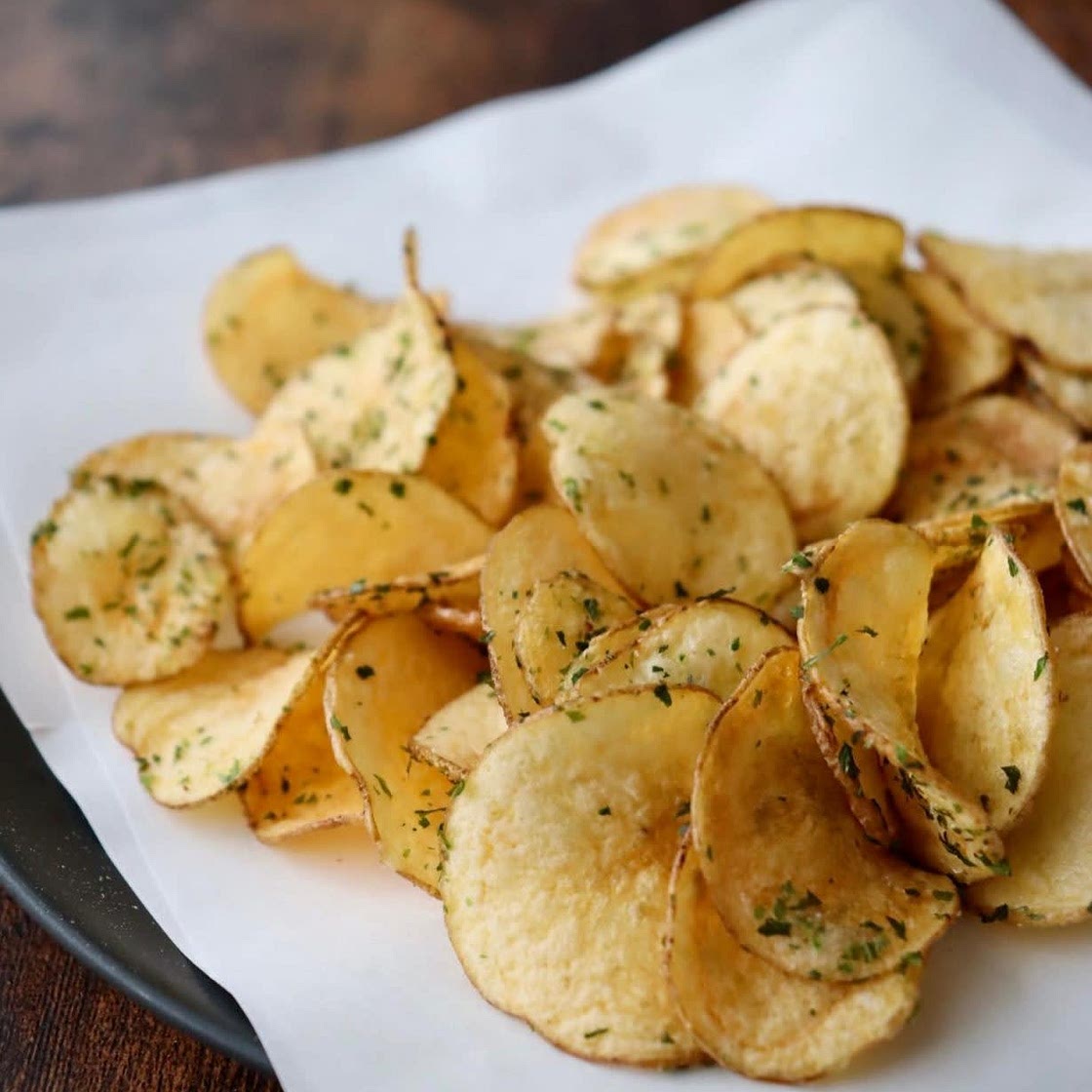Air fryer potato chips