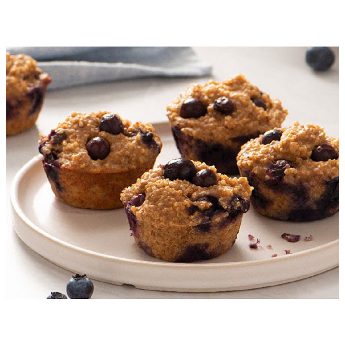5 Ingredient Blueberry Protein Muffins