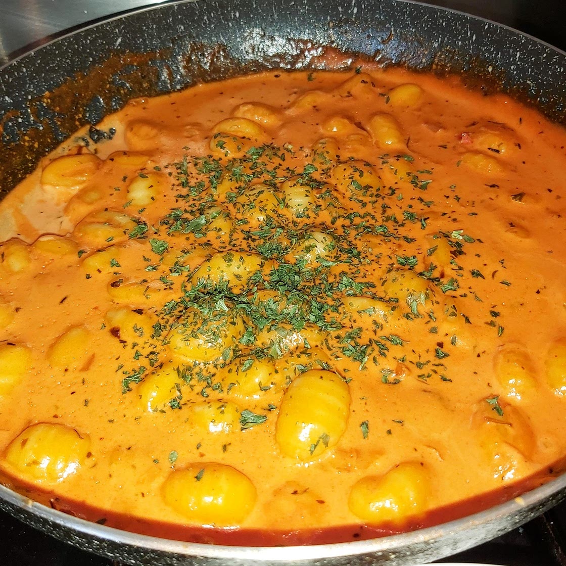Gnocchi in Tomato cream sauce