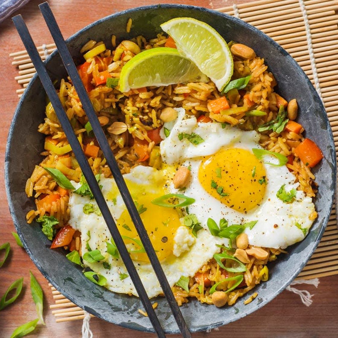 Nasi goreng zonder pakjes en zakjes