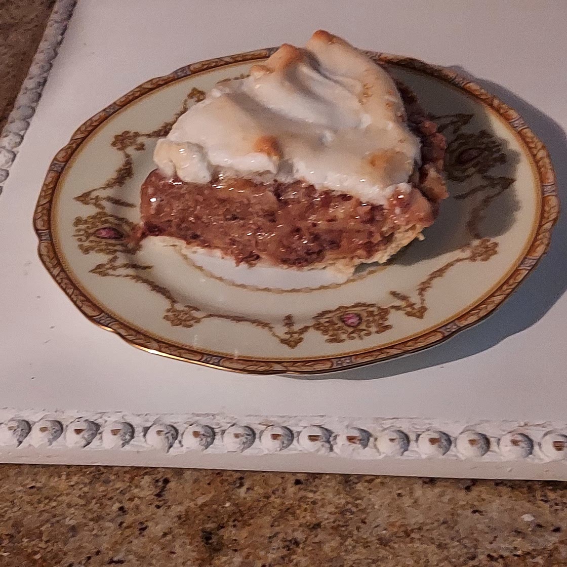 Chocolate Macaroon cream pie.