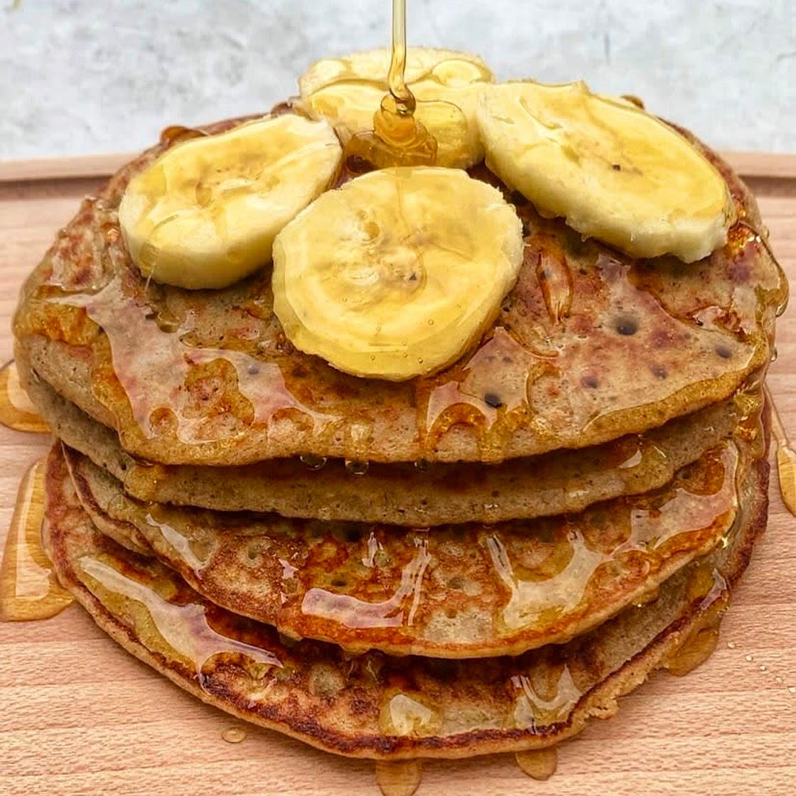 Banana & Oat Blender Pancakes