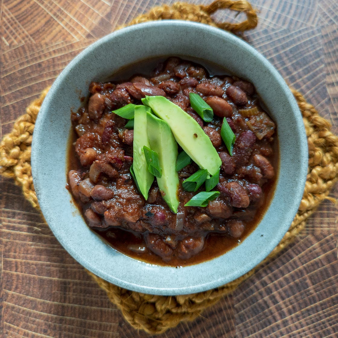 Three Bean Chili (Instant Pot, No Soak)