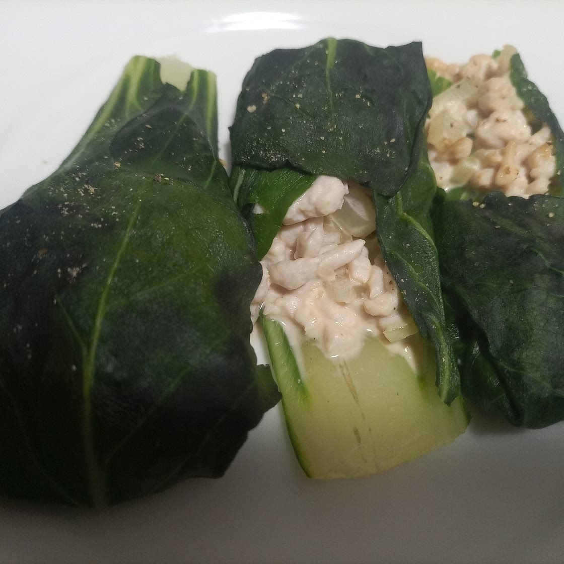 Involtini di tacchino in foglie di bieta