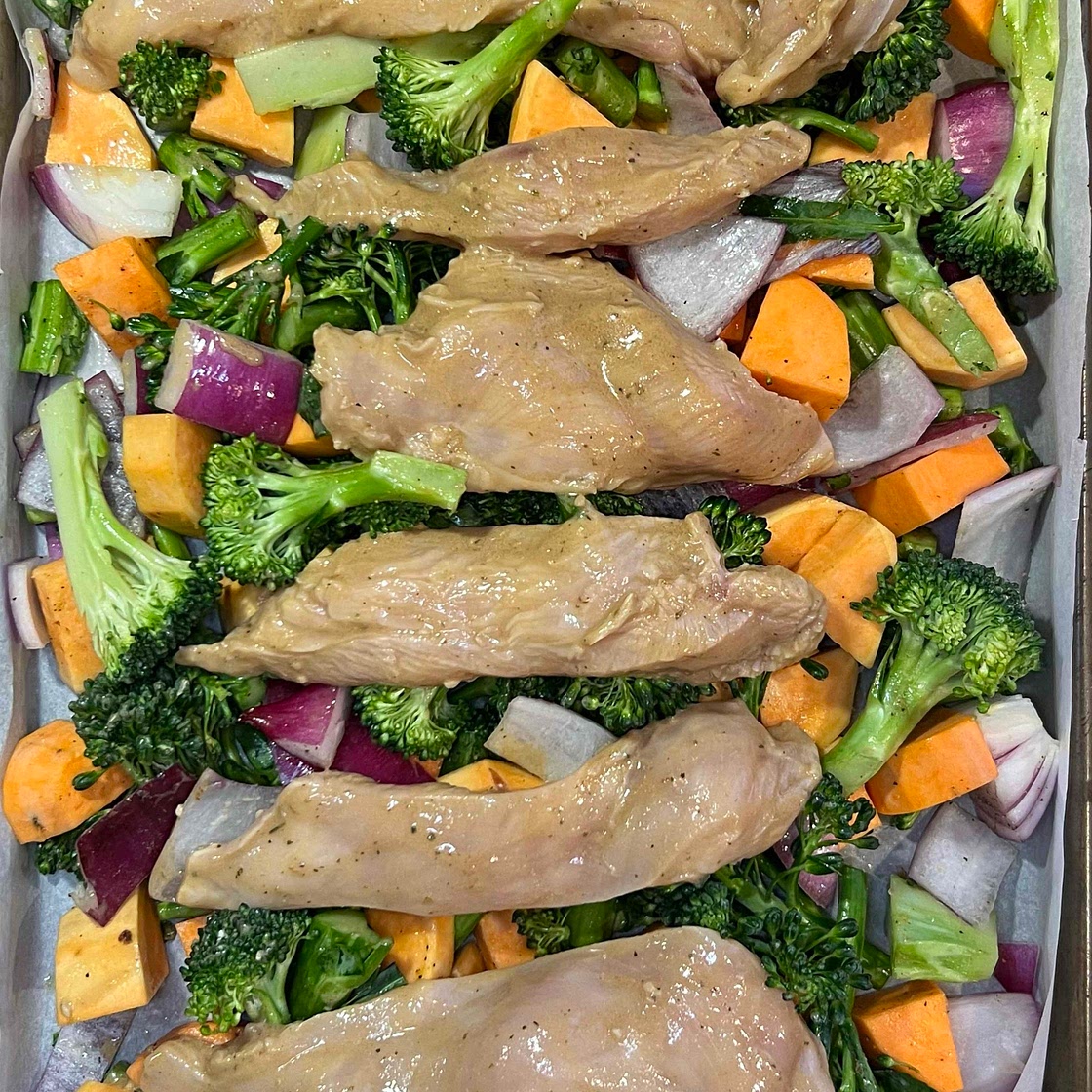 One Pan Chicken Balsamic Dinner